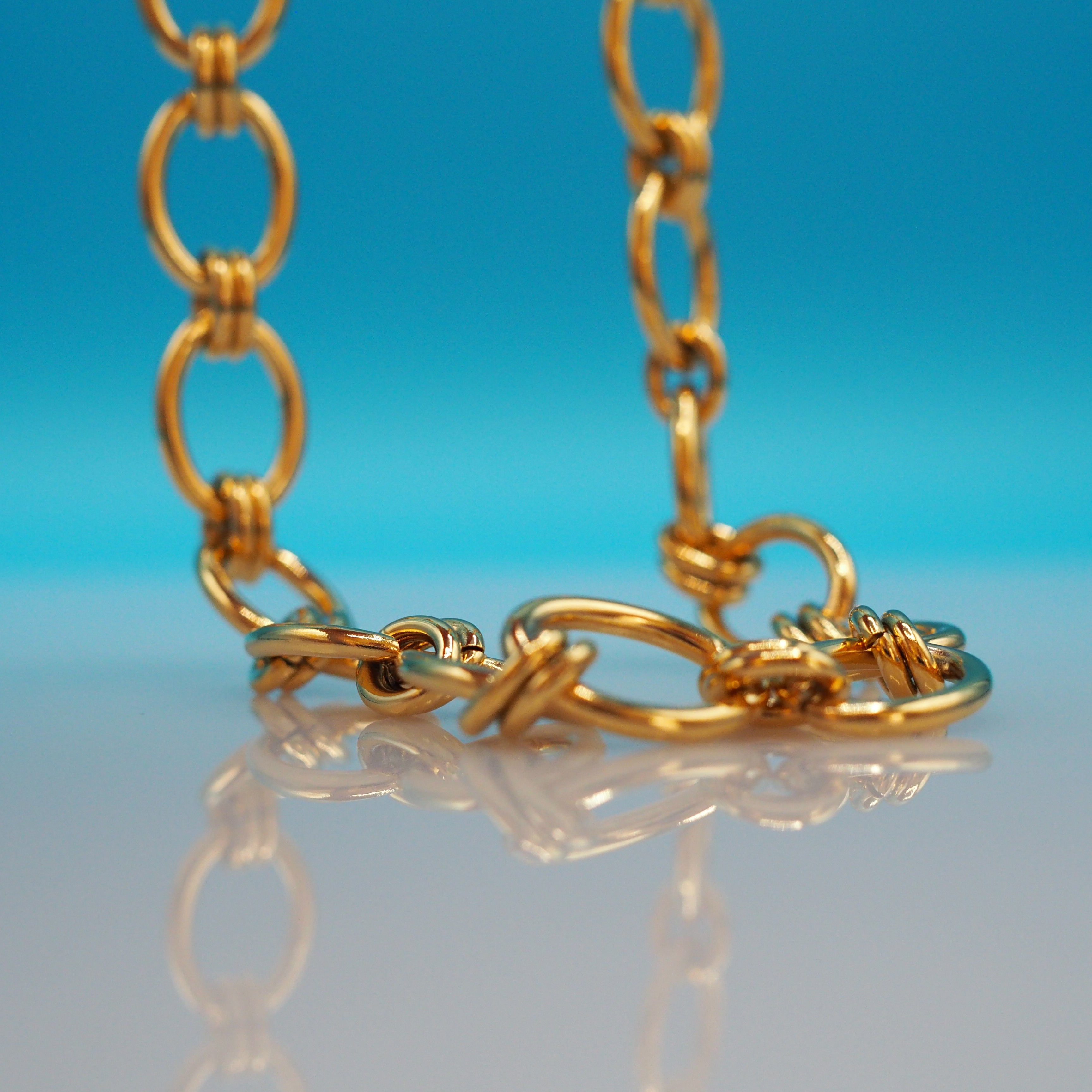 Statement schakelketting dames goud waterproof – AMBERLY