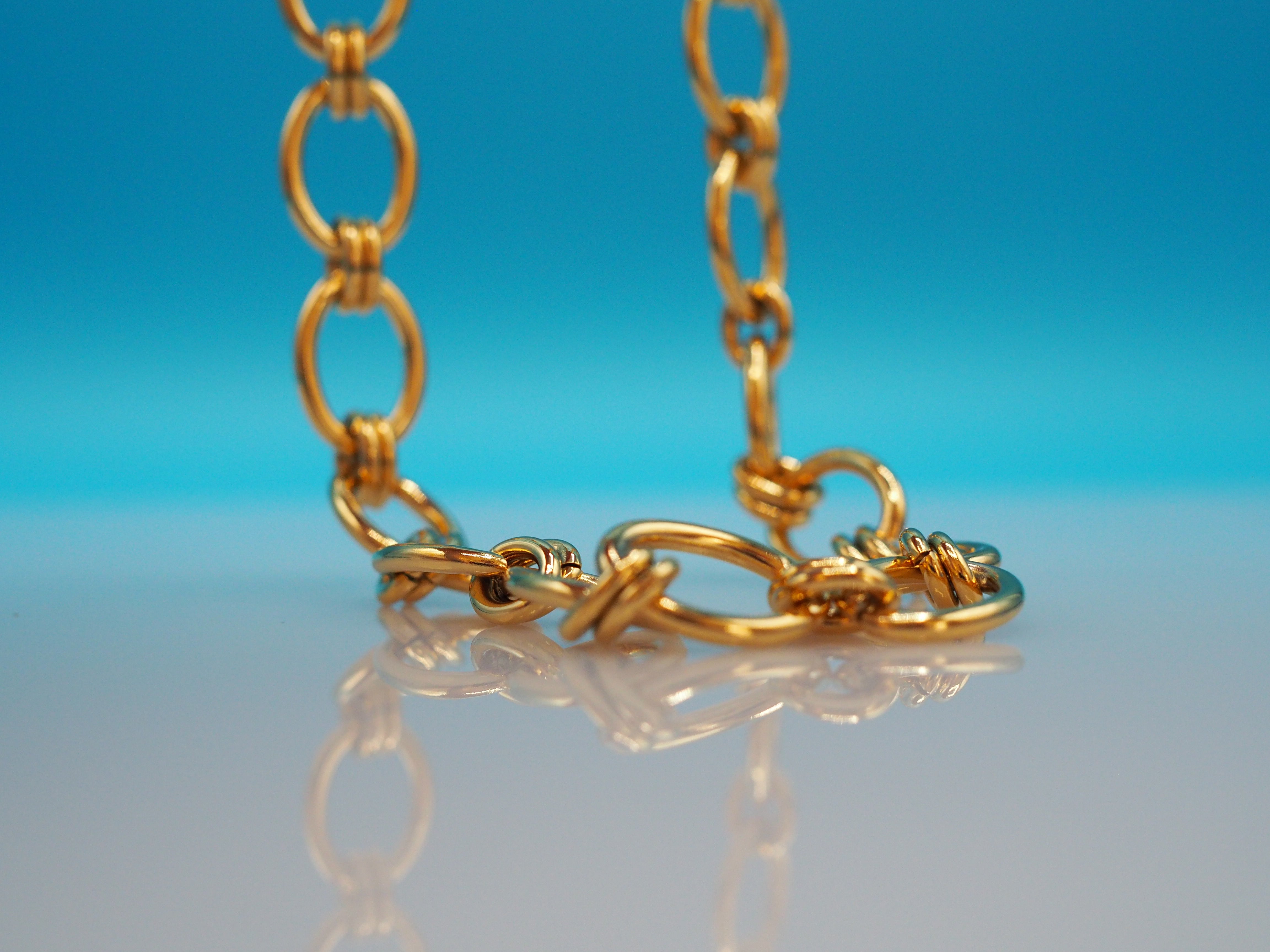 Statement schakelketting dames goud waterproof – AMBERLY