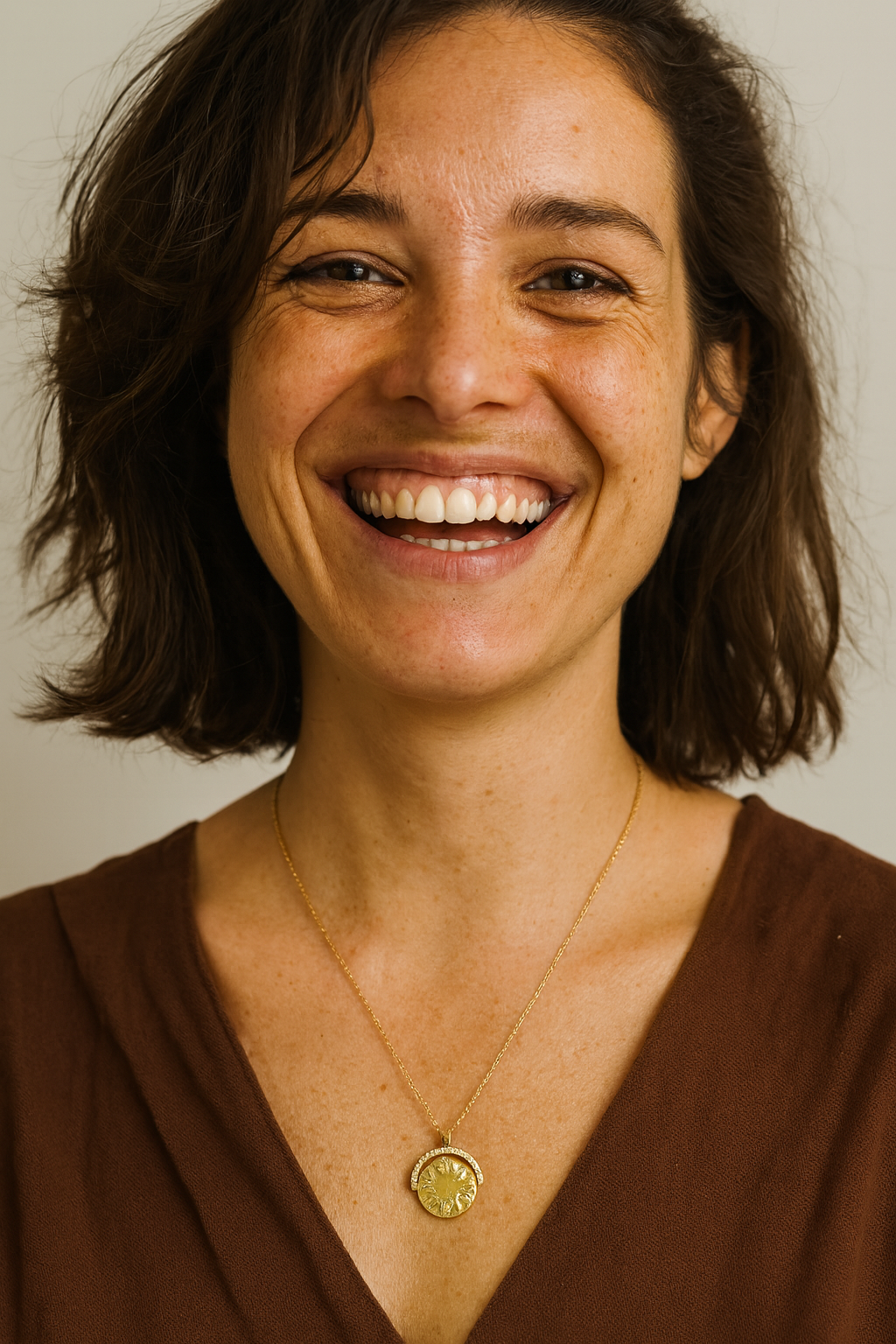 Elegante gouden ketting zon maan om te layeren – ELARA 18K verguld