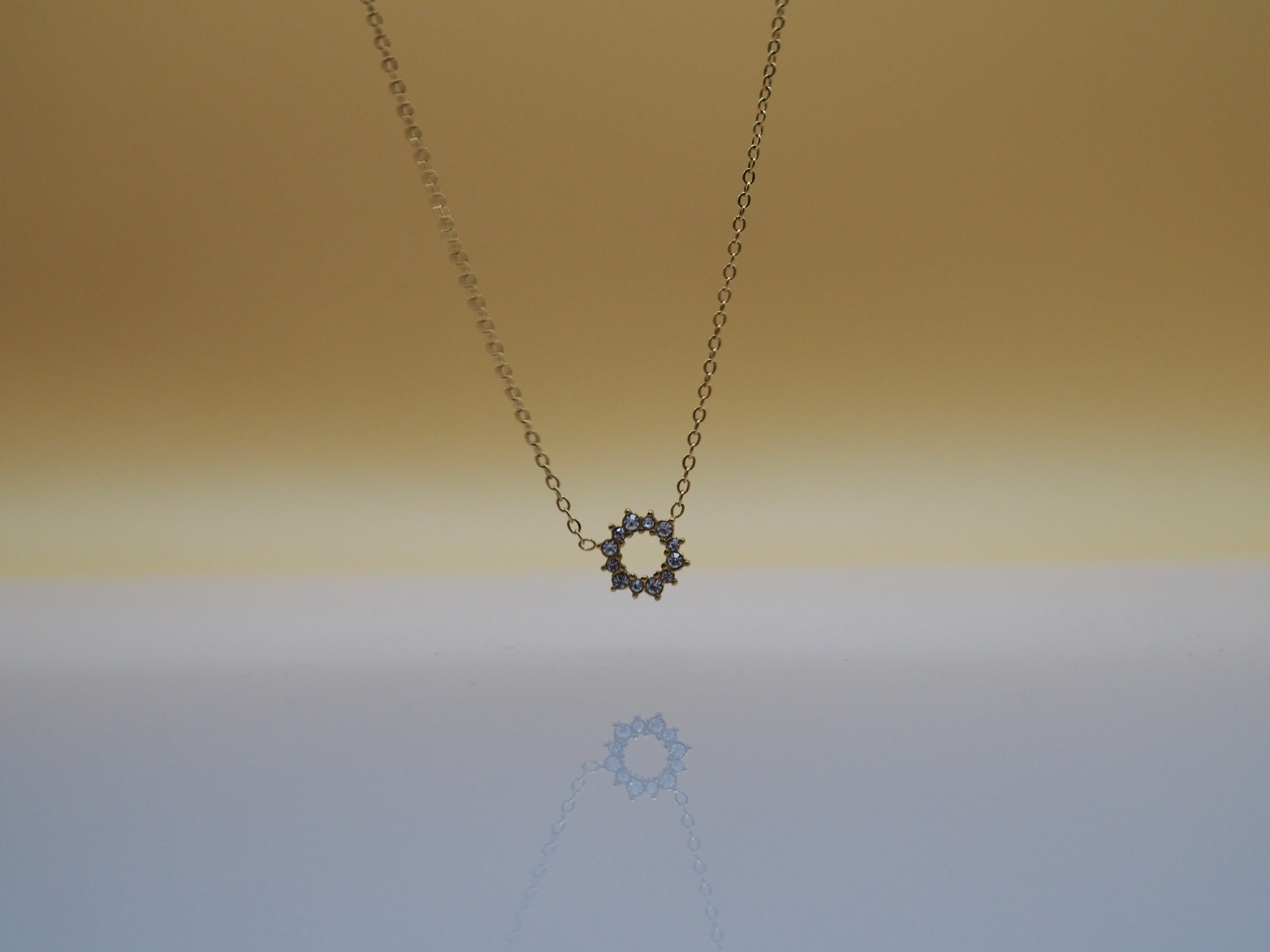 Elegante gouden ketting met ster en zirkonia accenten – GLORIA